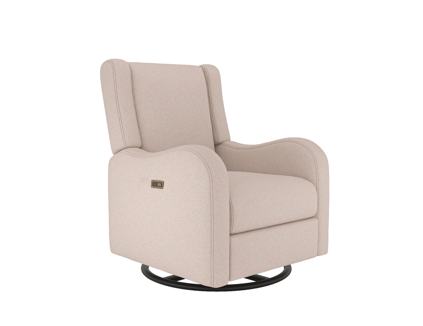 Alice Nursery Power Swivel Glider Recliner in Sand