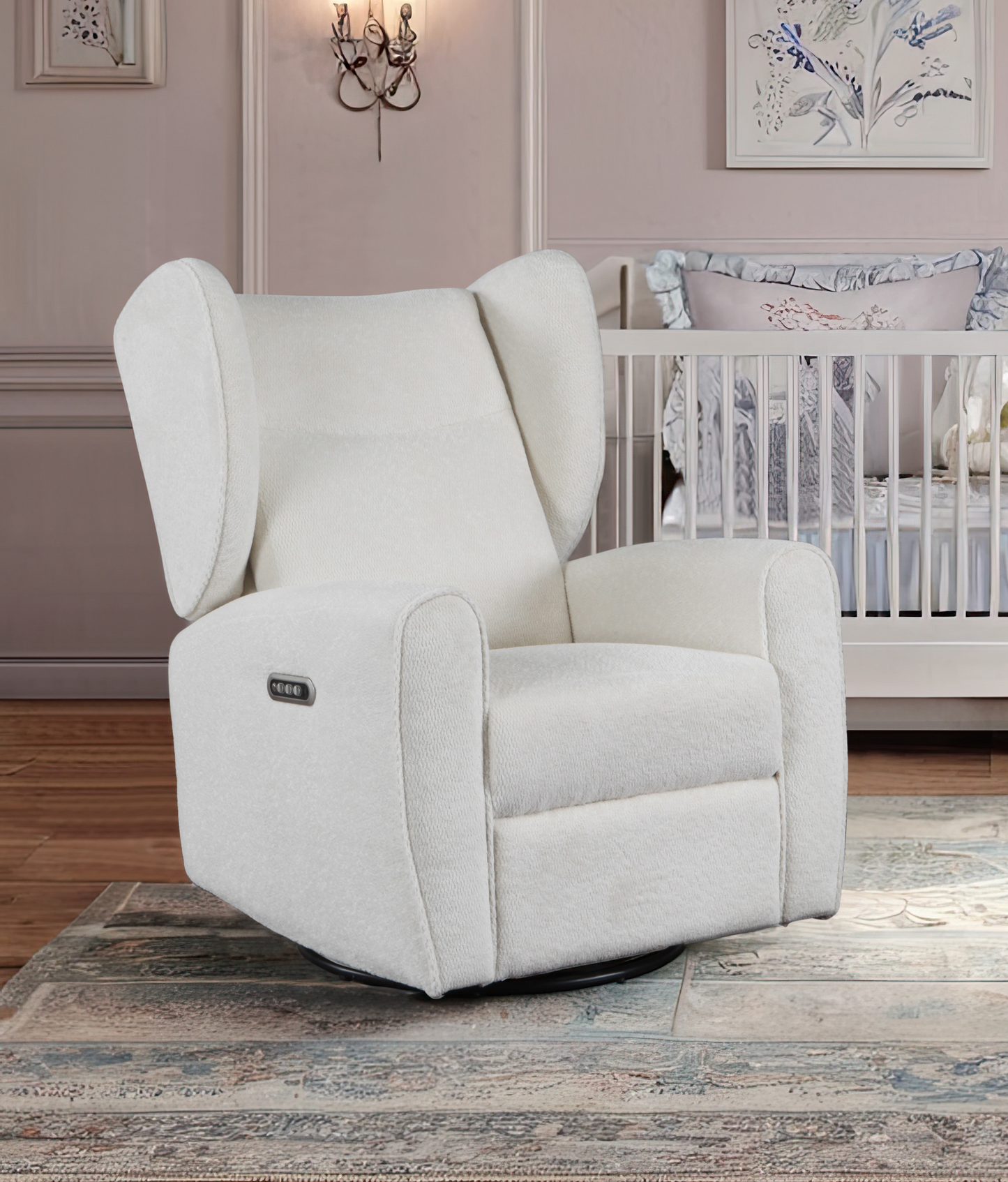 Cloud Triple Power Nursery Glider in Ivory