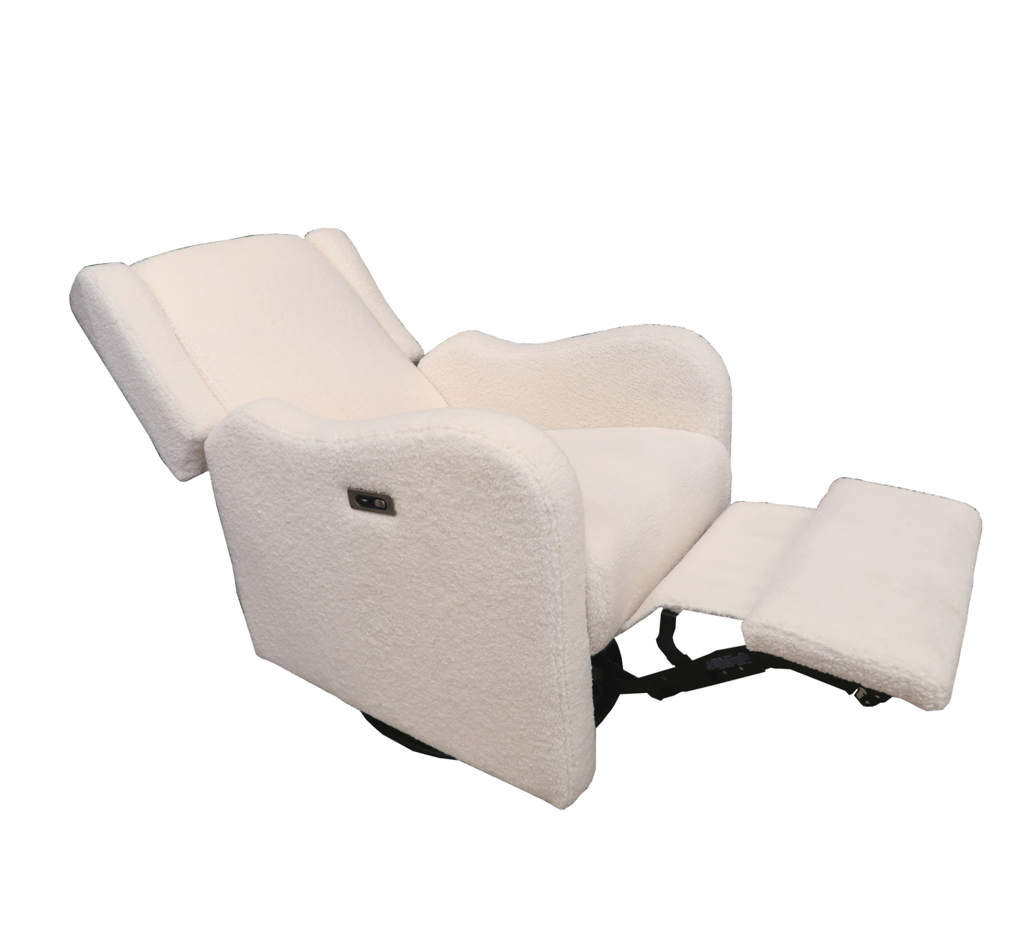 Alice Power Swivel Glider Recliner in Sherpa Beige