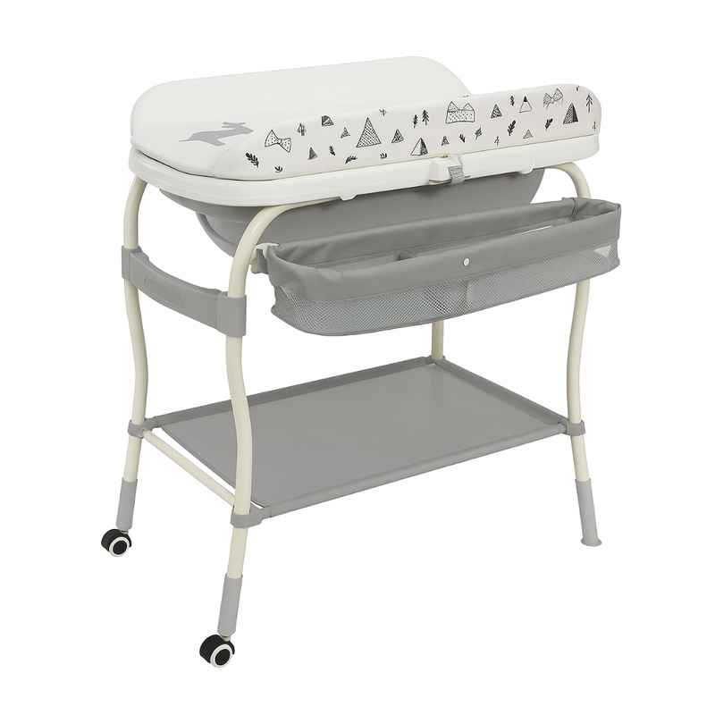 LiftNest 2-in-1 Standing Bathtub with Changing table (Without Bath Pillow)