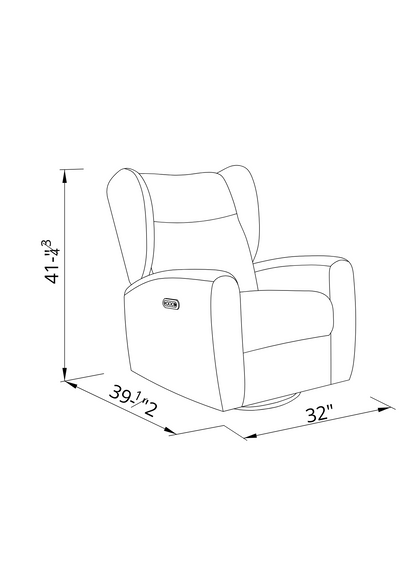 Cloud Triple Power Nursery Glider in Ivory