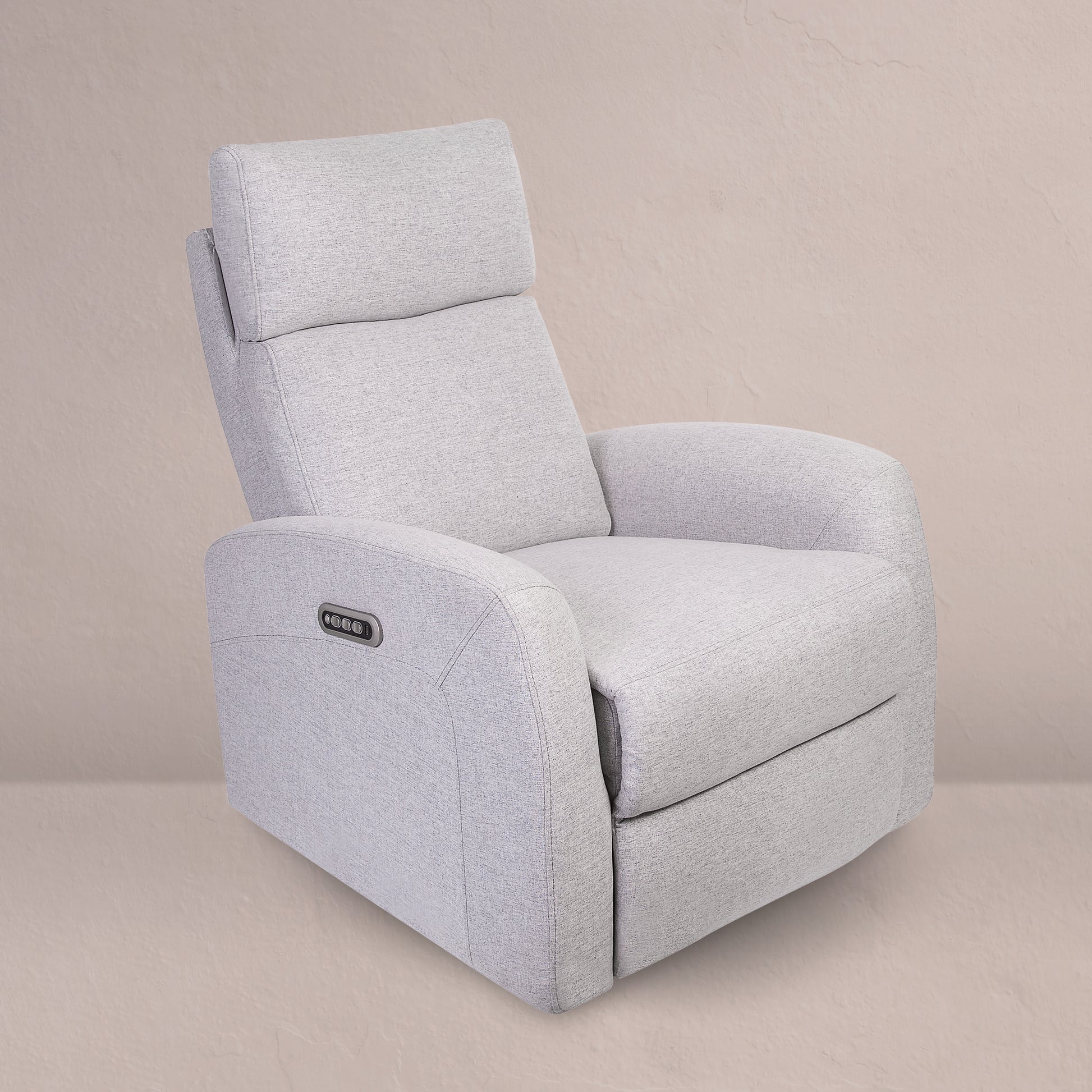 Serena Triple Power Glider in Grey - West Home Furniture