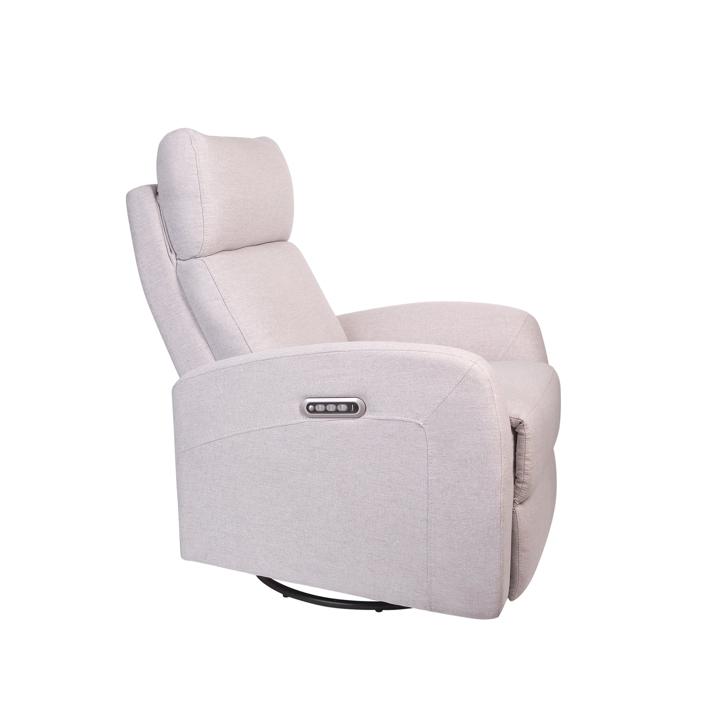 Serena Triple Power Glider in Grey - West Home Furniture