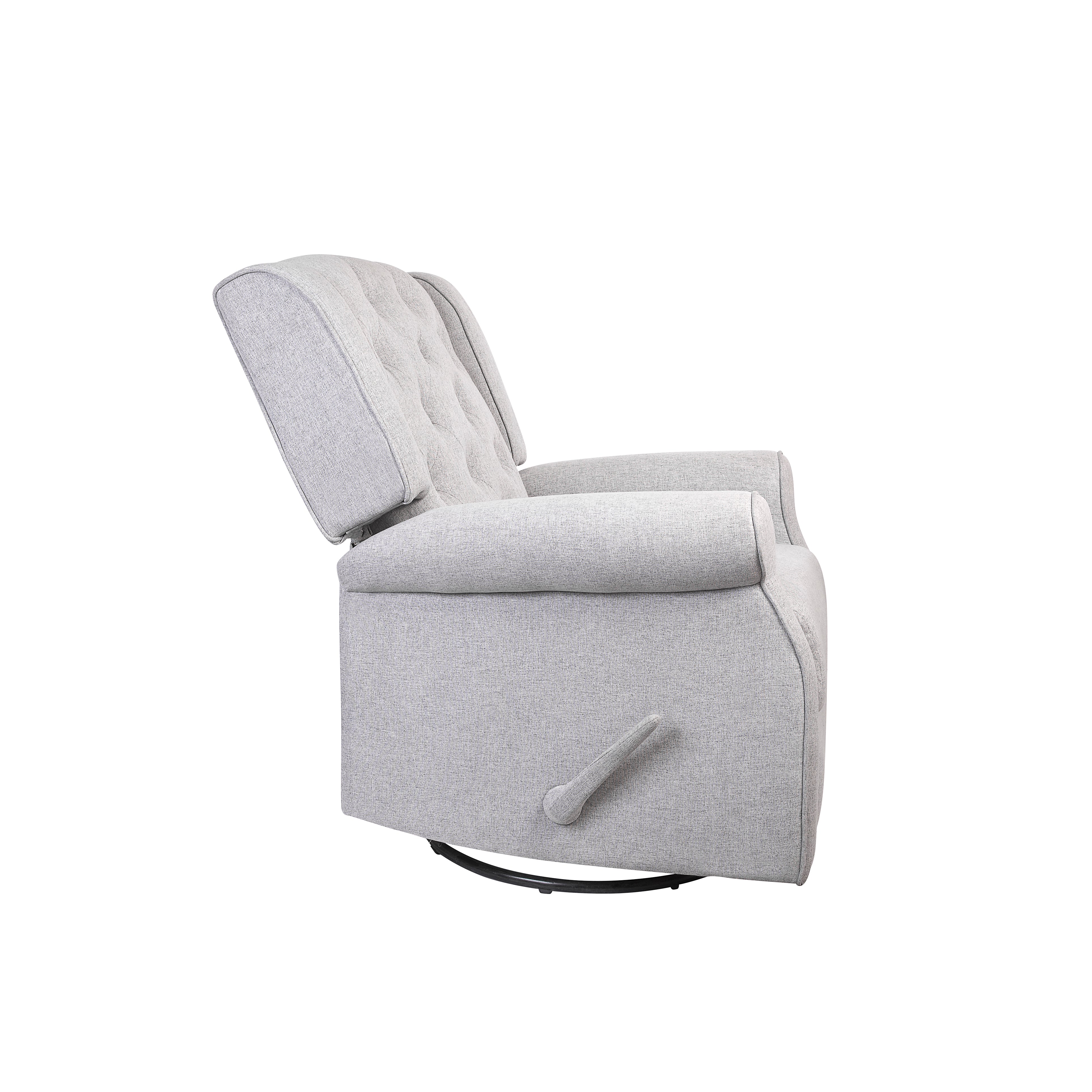 Grey swivel rocking chair hot sale